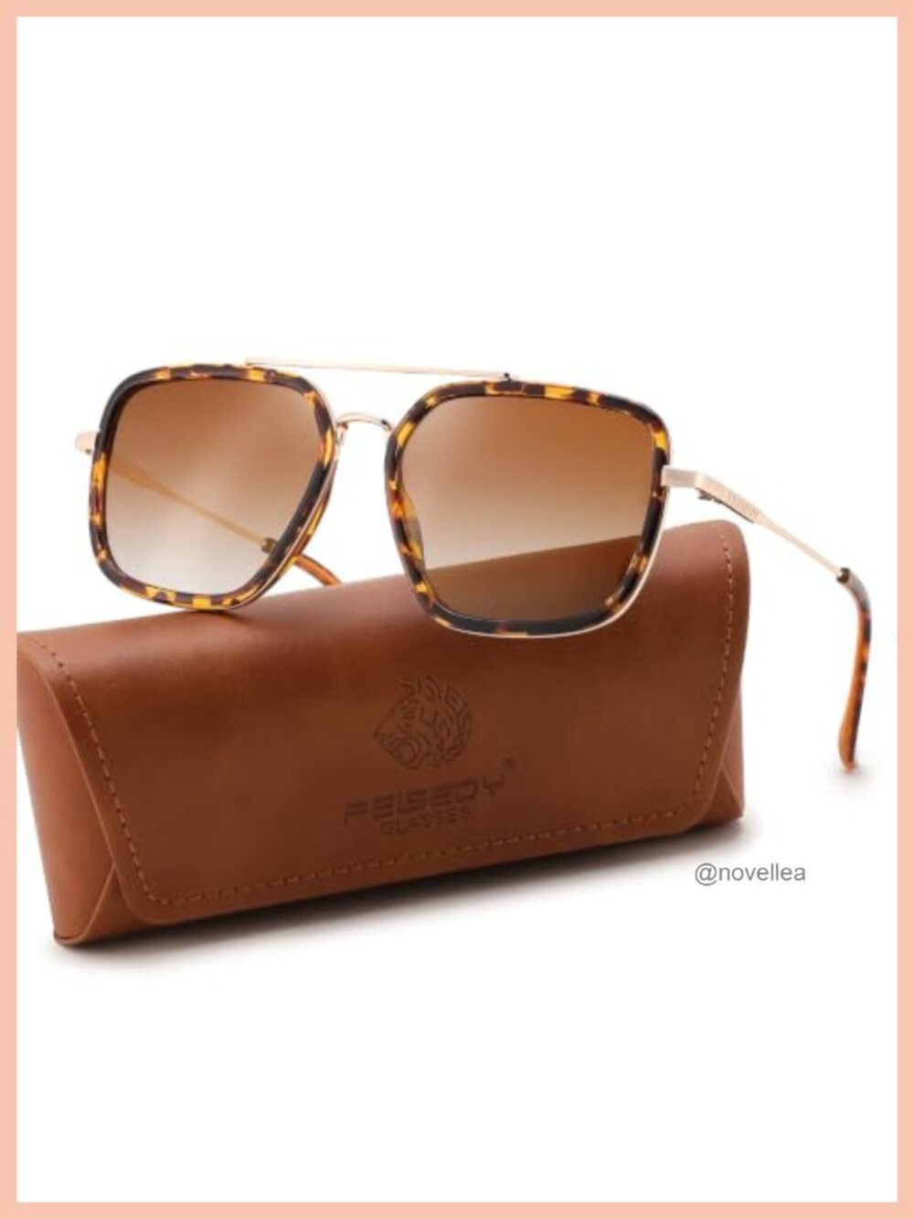 Polarized Aviator Sunglasses for Women Men Square Tangle Free Shades